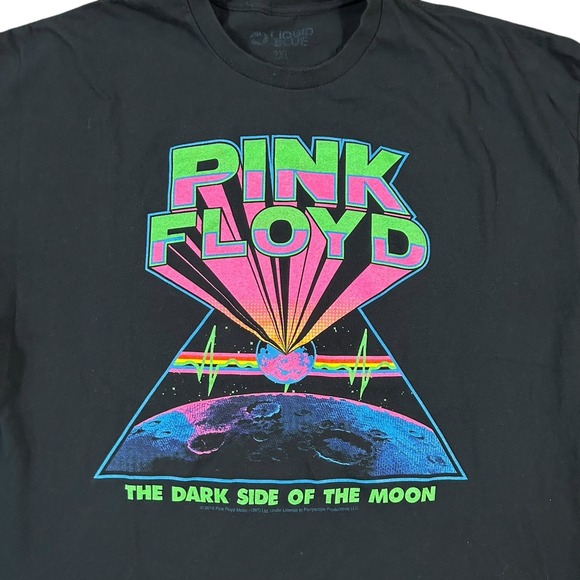 Liquid Blue Other - Pink Floyd Dark Side of the Moon Concert Music T Shirt Liquid Blue 2XL